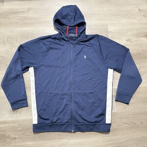 Polo Ralph Lauren Performance Blue Long Sleeve Sweatshirt Hoodie Mens Size XXL